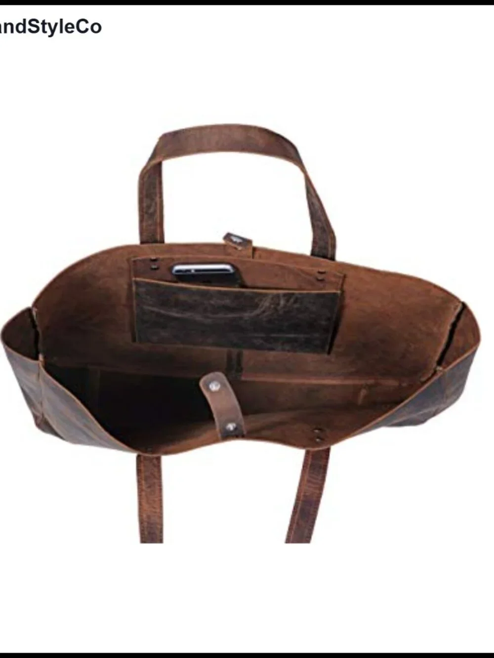 Leather Tote Bag Satchel Handbag Women Travel Shopping